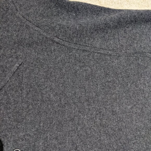 Vince Lace Up Grey Sweater Merino and Cashmere - Picture 7 of 12